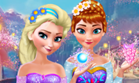 Princesių žaidimas su Ana ir Elsa. 