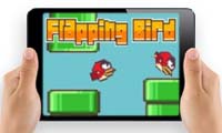 Flappy Birds žaidimas su nauotykiais, perskrisk kliūtis savo telefone.