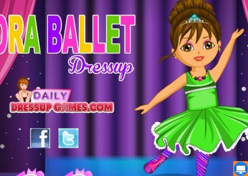 Puikus žaidimas apie Balerinas kurioje balerina yra Dora