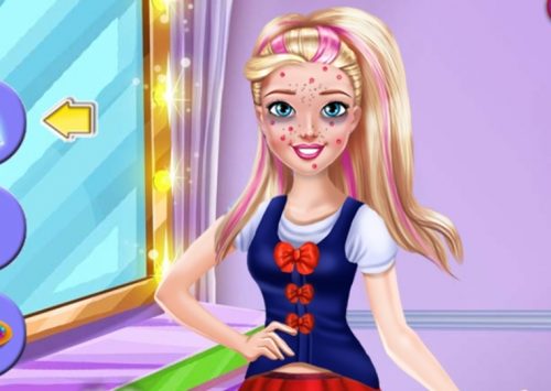 Barbės grožio salonas - linksmas mergaičių žaidimas, kuriame reikia padėti Barbei.