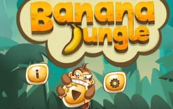 Žaidimas beždžionė renka bananus.