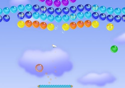 Žaidimas apie burbulų naikinimą - burbuliukų karalystė.