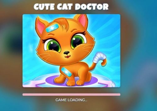 Gydymo žaidimas katinas daktaras.
