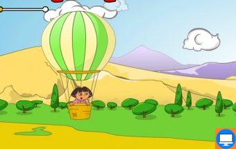 Dora žaidimai - Dora su Balionu. Tai puikus, linksmas, melodingas žaidimas, kuriame turite padėti mažajai Dorai laiku ir į reikiamą vietą pristatyti siuntinius.