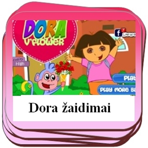 Žaidimais su Dora.