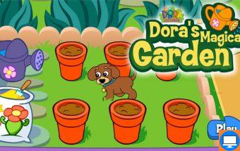 Dora žaidimas mergaitėms apie Doros sodą ir gėles