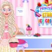 Mergaitė Elsa gamina maistą virtuvėje.