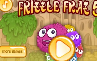 Linksmas žaidimas vaikams - Frizzle Fraz 5. Šokinėkite per kliūtis su šokliuku.