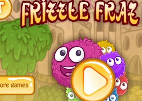 Linksmas žaidimas vaikams - Frizzle Fraz 5. Šokinėkite per kliūtis su šokliuku.