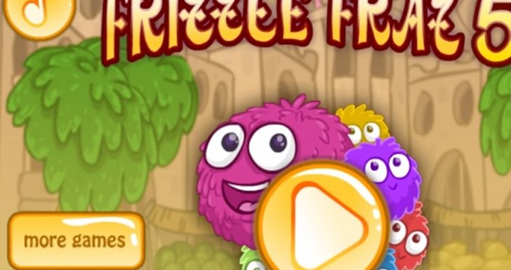 Linksmas žaidimas vaikams - Frizzle Fraz 5. Šokinėkite per kliūtis su šokliuku.