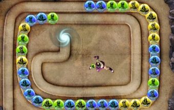 Zuma deluxe žaidimas kuriame sunaikink vienos spalvos figūrėles