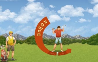 Žaidimas linksmasis golfas, surink kuo daugiau taškų ir nugalėk varžovą.