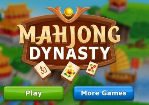 Loginis Ma Džong žaidimas Mahjong dinastija.
