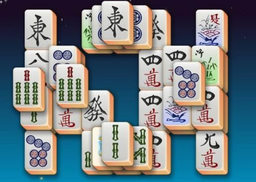Klasikinis mahjong žaidimas su mahjong musytėmis