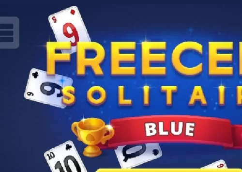 Kortų žaidimas - mėlynas solitaire, klasikinės taisyklės.