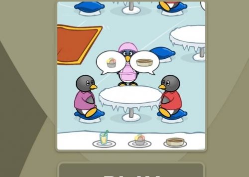 Žaidimas pingvino kavinė