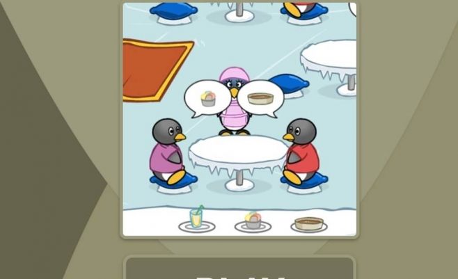 Žaidimas pingvino kavinė