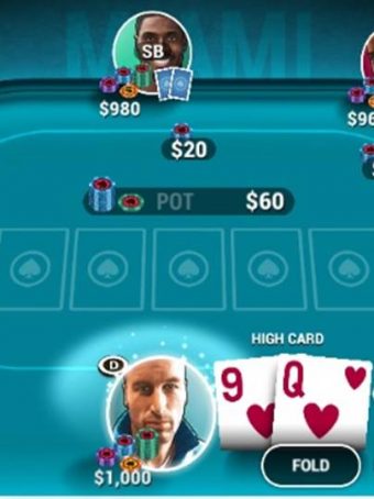 Atnaujintas pokerio žaidimas pokerio kortos.