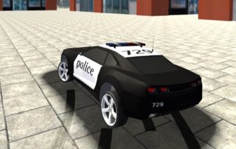 Policijos lenktynės - lenktynių žaidimas policijos automobilis.