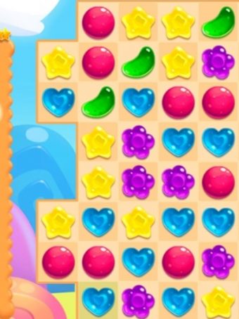 Candy rain žaidimas, sujunk 3, panašus į "Candy Crush".