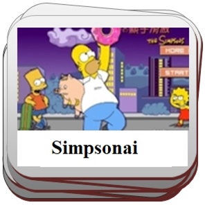 Simpsonai ir jų žaidimai.