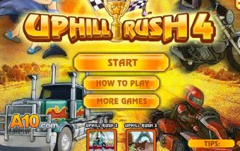 Linksmas lenktynių žaidimas " Uphill rush 4 "