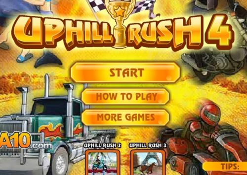 Linksmas lenktynių žaidimas " Uphill rush 4 "