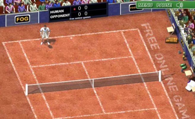 Teniso sporto žaidimas - Žalias tenisas dalyviams