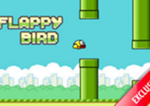 "Flappy Bird" paukščio skrydis, panašus į Super Mario.