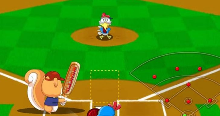 Beisbolo žaidimas dideliems ir mažiems, kur reikia numušti kamuoliuką.