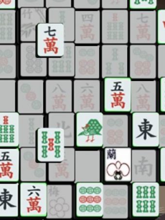 Loginis žaidimas mahjong saulėlydis.