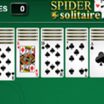 Klasikinis Spider Solitaire žaidimas.