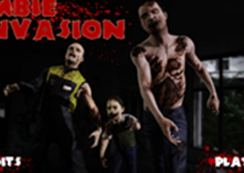 Zombių invazija: zombiai puola žemes o Jums reikia apsiginti ir šaudyti į zombius.